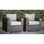 Chaise de patio avec coussins