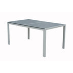 Table de salle à manger d'extérieur Kozyard Coolmen avec structure thermolaquée et plateau en stratifié imitation bois