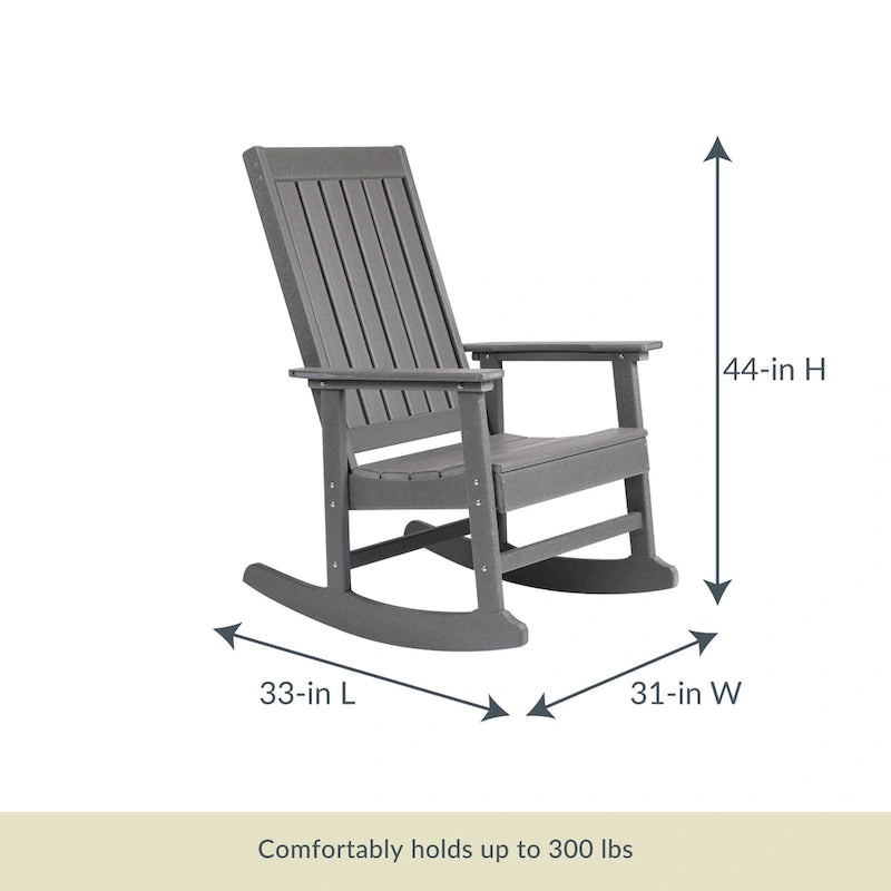 Fauteuil à bascule Adirondack Island Retreat Ez-Care Tek-Wood