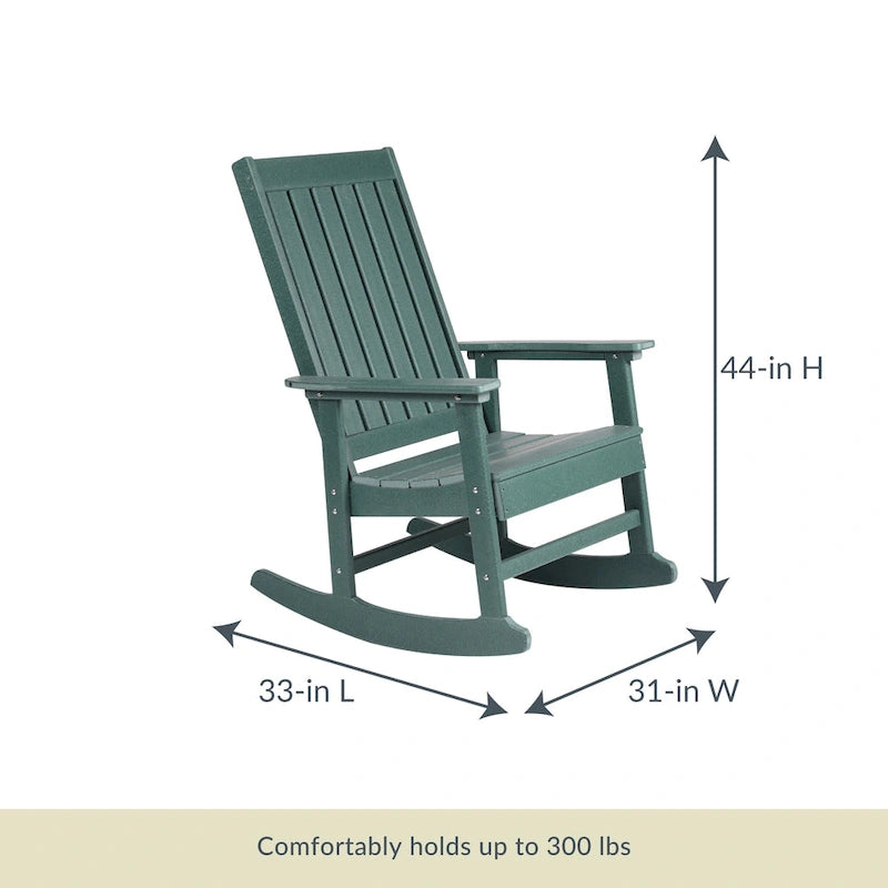Fauteuil à bascule Adirondack Island Retreat Ez-Care Tek-Wood
