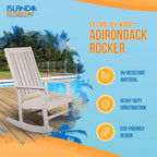 Fauteuil à bascule Adirondack Island Retreat Ez-Care Tek-Wood