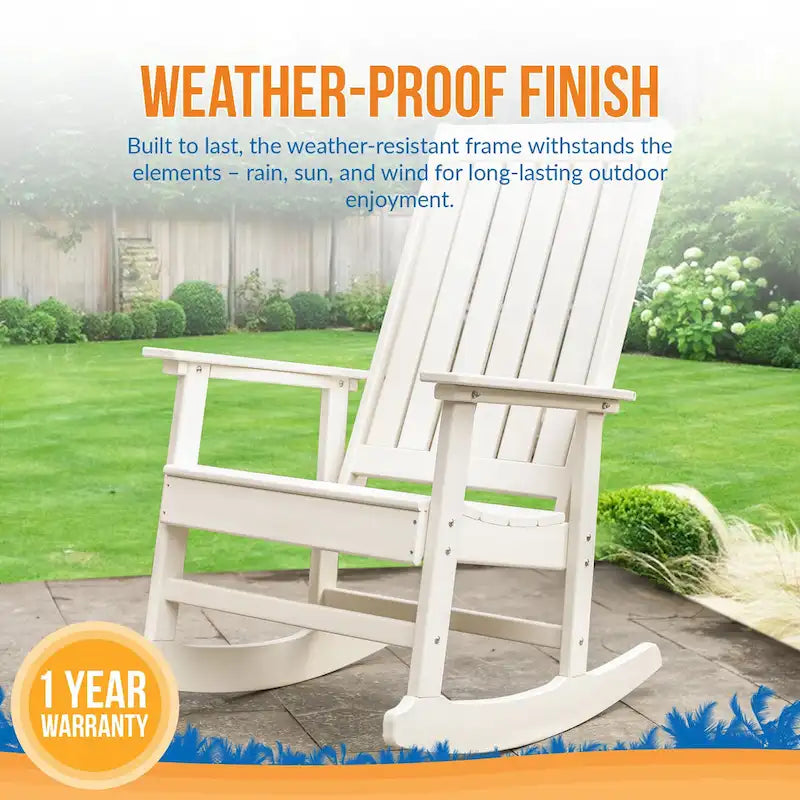 Fauteuil à bascule Adirondack Island Retreat Ez-Care Tek-Wood