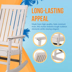 Fauteuil à bascule Adirondack Island Retreat Ez-Care Tek-Wood