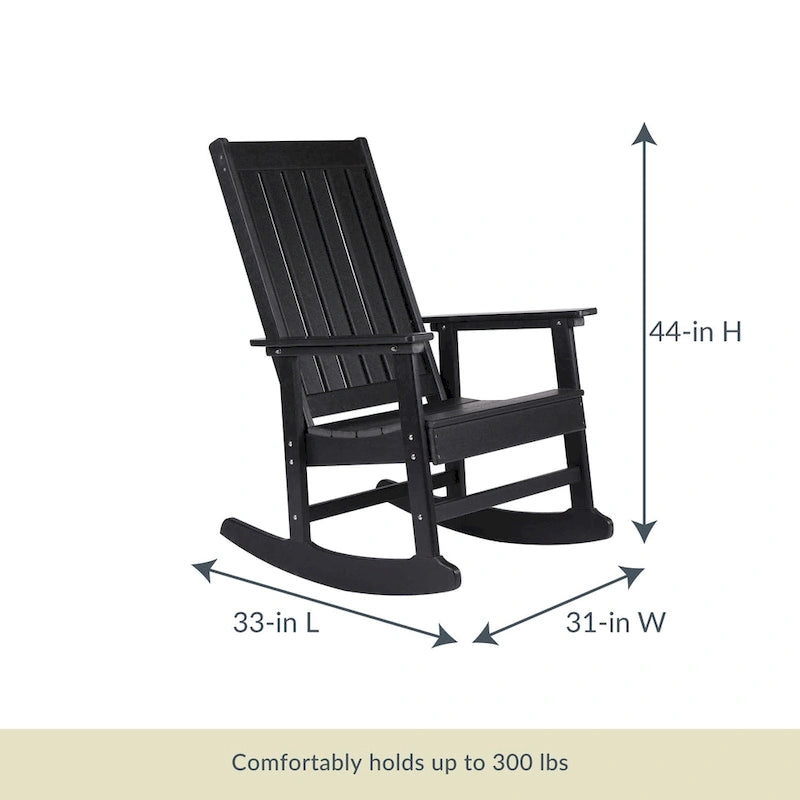 Fauteuil à bascule Adirondack Island Retreat Ez-Care Tek-Wood