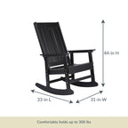 Fauteuil à bascule Adirondack Island Retreat Ez-Care Tek-Wood