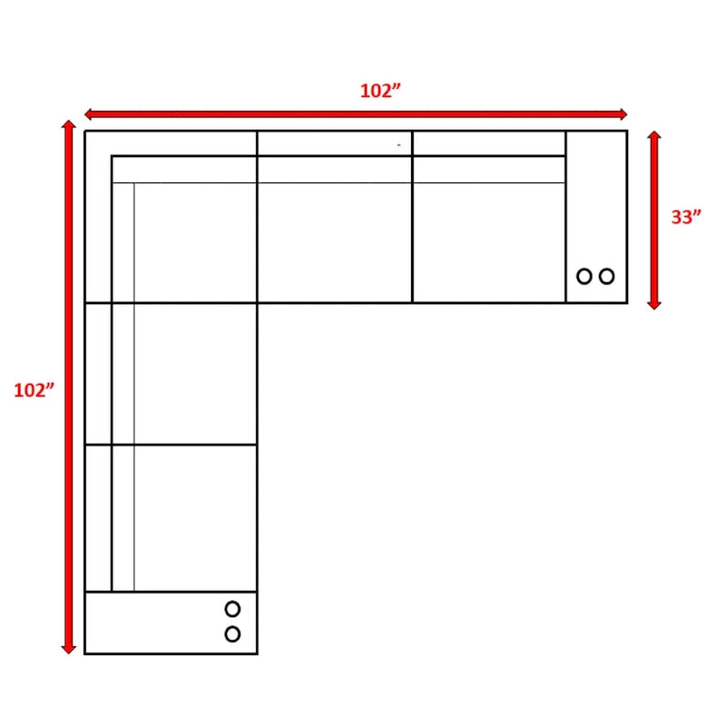 Ensemble de sièges 4 personnes en osier/rotin LSI avec coussins