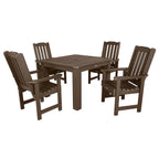 Ensemble de salle à manger d'extérieur Lehigh 5 pièces - Table 42 x 42, hauteur de salle à manger