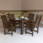 Ensemble de salle à manger d'extérieur Lehigh 5 pièces - Table 42 x 42, hauteur de salle à manger