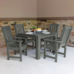 Ensemble de salle à manger d'extérieur Lehigh 5 pièces - Table 42 x 42, hauteur de salle à manger
