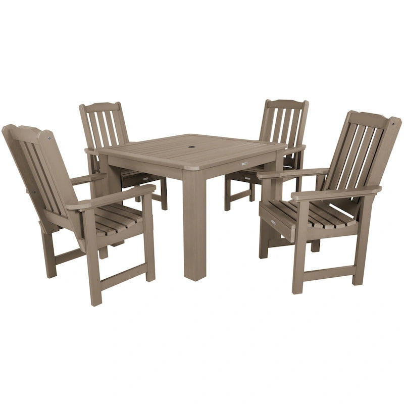Ensemble de salle à manger d'extérieur Lehigh 5 pièces - Table 42 x 42, hauteur de salle à manger