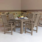 Ensemble de salle à manger d'extérieur Lehigh 5 pièces - Table 42 x 42, hauteur de salle à manger