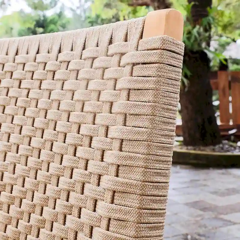 Chaise de salle à manger de patio Cambridge Casual Zephyr 2 pièces en teck