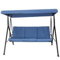 Rankin 3-seater Swing with Sunshade Hammock Cover and Stand by Havenside Home