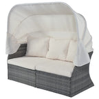 Ensemble de mobilier de jardin U_STYLE : lit de jour/solarium avec auvent rétractable
