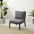 Fauteuil central d'angle en métal Crosley Clark Outdoor