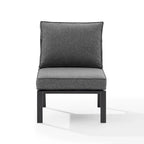 Fauteuil central d'angle en métal Crosley Clark Outdoor