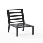 Fauteuil central d'angle en métal Crosley Clark Outdoor
