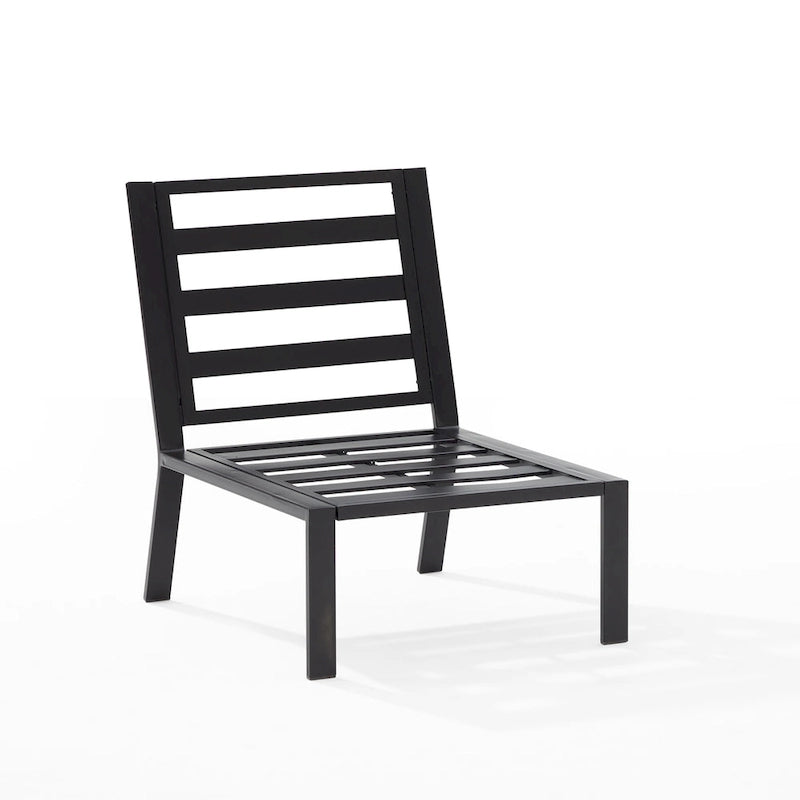 Fauteuil central d'angle en métal Crosley Clark Outdoor