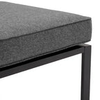 Fauteuil central d'angle en métal Crosley Clark Outdoor