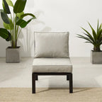 Fauteuil central d'angle en métal Crosley Clark Outdoor