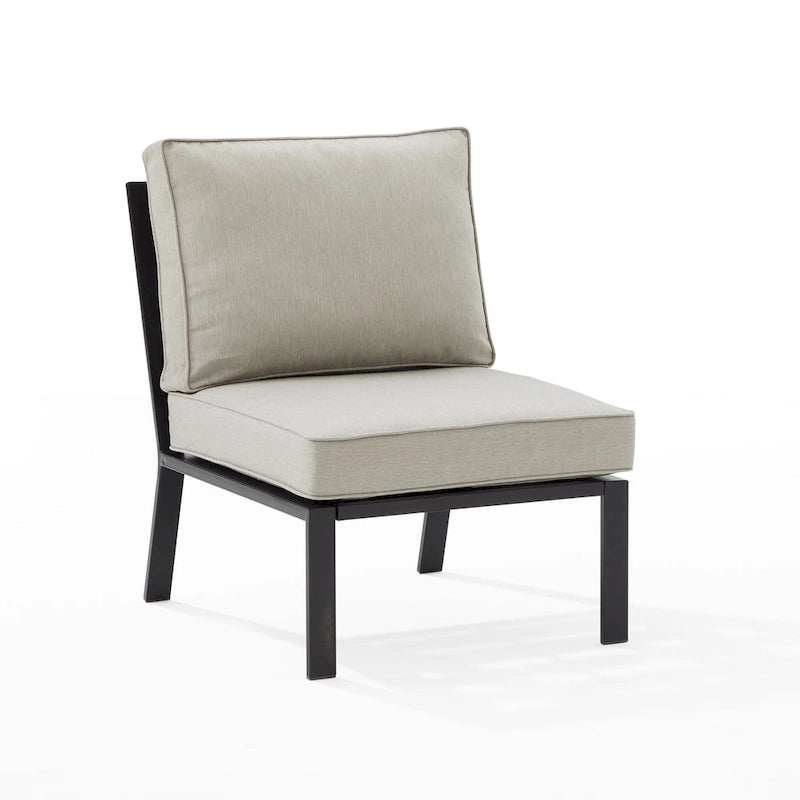 Fauteuil central d'angle en métal Crosley Clark Outdoor