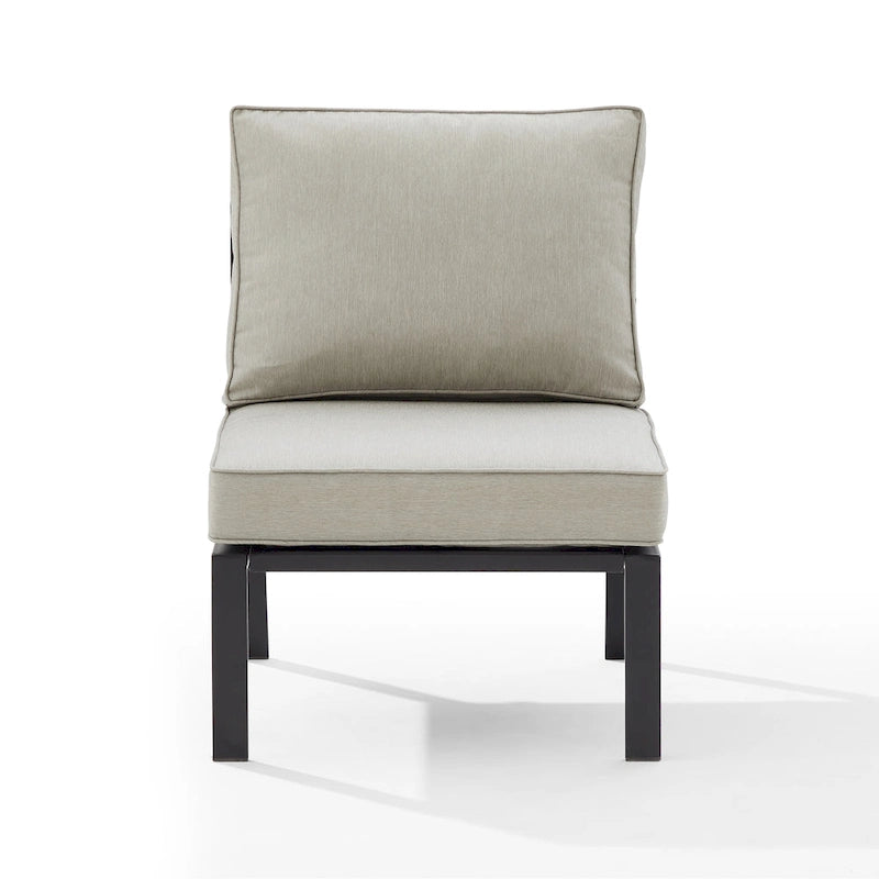 Fauteuil central d'angle en métal Crosley Clark Outdoor