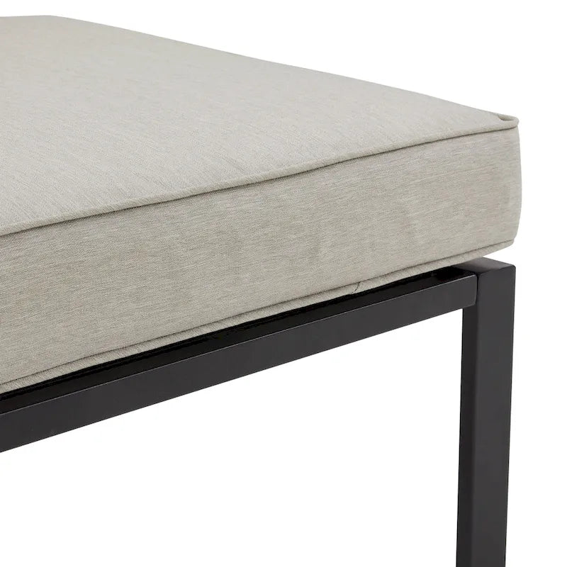 Fauteuil central d'angle en métal Crosley Clark Outdoor