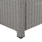 Canapé d'extérieur en résine tressée Bradenton - 80,5 cm (L) x 31,75 cm (P) x 32,5 cm (H)