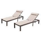 Chaise longue matelassée réglable Pellabant 2 pièces - Non disponible
