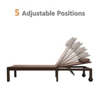 Chaise longue matelassée réglable Pellabant 2 pièces - Non disponible