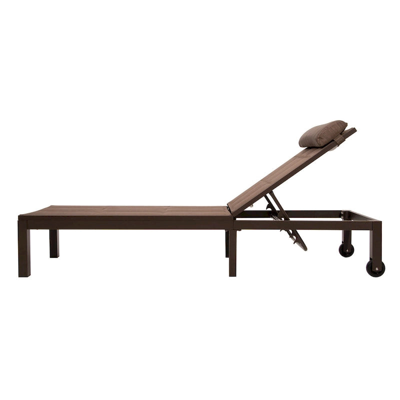 Chaise longue matelassée réglable Pellabant 2 pièces - Non disponible