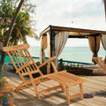 Seven Seas Teak Siesta Key Outdoor Patio Steamer Chair