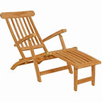 Chaise longue d'extérieur Seven Seas Teak Siesta Key
