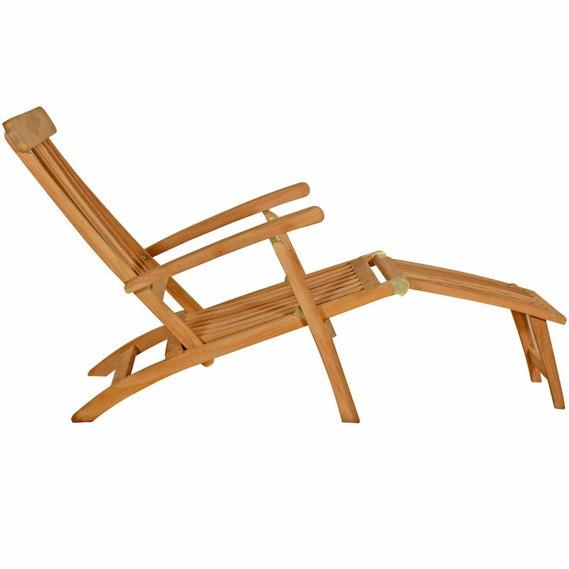 Chaise longue d'extérieur Seven Seas Teak Siesta Key