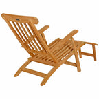 Chaise longue d'extérieur Seven Seas Teak Siesta Key