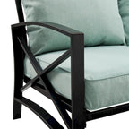 Ensemble de canapés d'extérieur 2 pièces Crosley Kaplan - 79 cm (L) x 65 cm (P) x 32 cm (H)