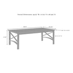 Ensemble de canapés d'extérieur 2 pièces Crosley Kaplan - 79 cm (L) x 65 cm (P) x 32 cm (H)
