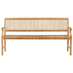 Banc de jardin et terrasse en teck Chic Teak Castle avec accoudoirs, 1,83 m (6 pieds).