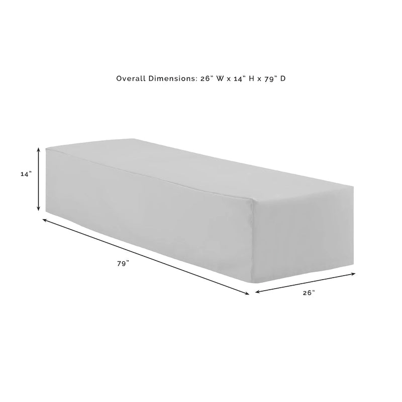Housse pour chaise longue d'extérieur Crosley - 79 cm (L) x 26 cm (P) x 14 cm (H)