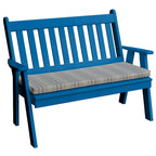 Banc de jardin anglais traditionnel en polyéthylène de 120 cm