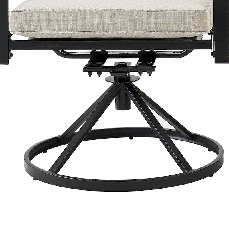 Ensemble de salle à manger d'extérieur Crosley Kaplan 7 pièces - 122 cm (L) x 99 cm (P) x 37 cm (H)