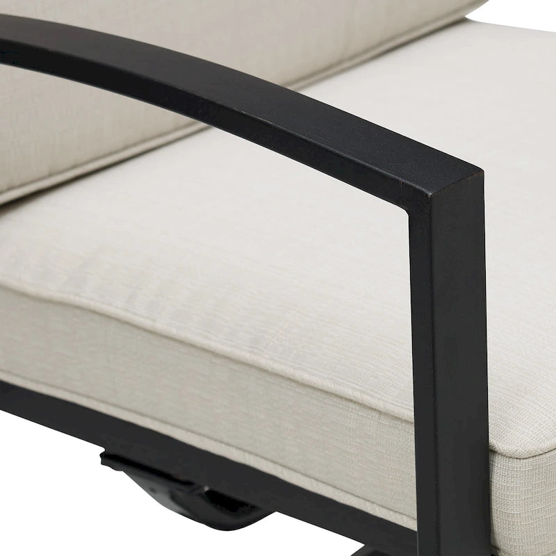 Ensemble de salle à manger d'extérieur Crosley Kaplan 7 pièces - 122 cm (L) x 99 cm (P) x 37 cm (H)