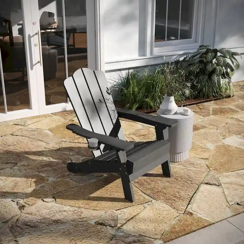 Ensemble de 4 chaises Adirondack tout temps avec porte-gobelets