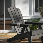 Ensemble de 4 chaises Adirondack tout temps avec porte-gobelets