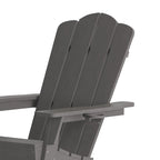 Ensemble de 4 chaises Adirondack tout temps avec porte-gobelets