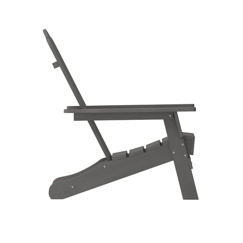 Ensemble de 4 chaises Adirondack tout temps avec porte-gobelets