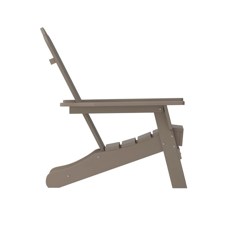 Ensemble de 4 chaises Adirondack tout temps avec porte-gobelets