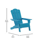 Ensemble de 4 chaises Adirondack tout temps avec porte-gobelets
