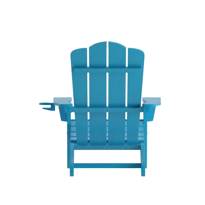 Ensemble de 4 chaises Adirondack tout temps avec porte-gobelets
