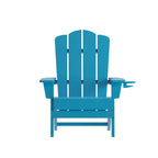 Ensemble de 4 chaises Adirondack tout temps avec porte-gobelets